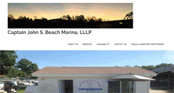 Desktop Screenshot of captainjohnbeachmarina.com