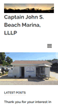 Mobile Screenshot of captainjohnbeachmarina.com