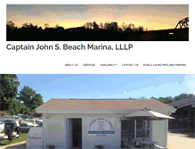 Tablet Screenshot of captainjohnbeachmarina.com